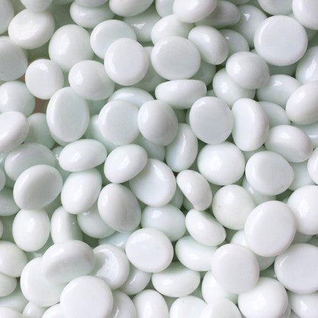 Billes de Verre Mini 9-13mm  Blanc