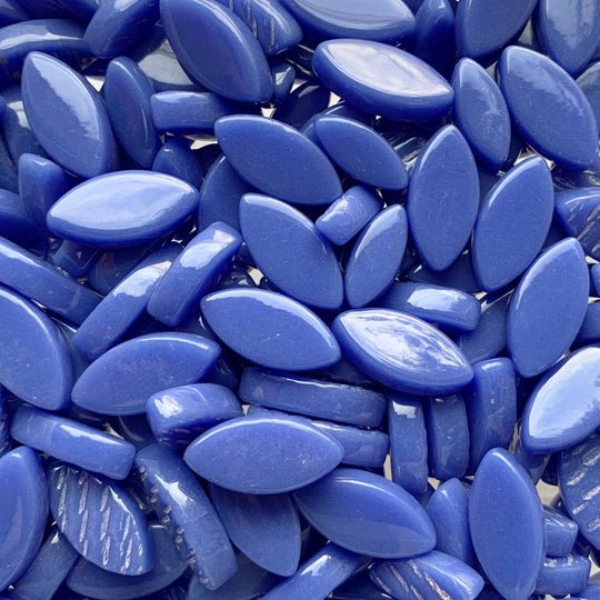 Ottoman Bloemblaadjes Warm Blauw