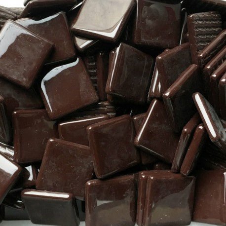 Pâte de Verre 25mm Donkere Chocolade