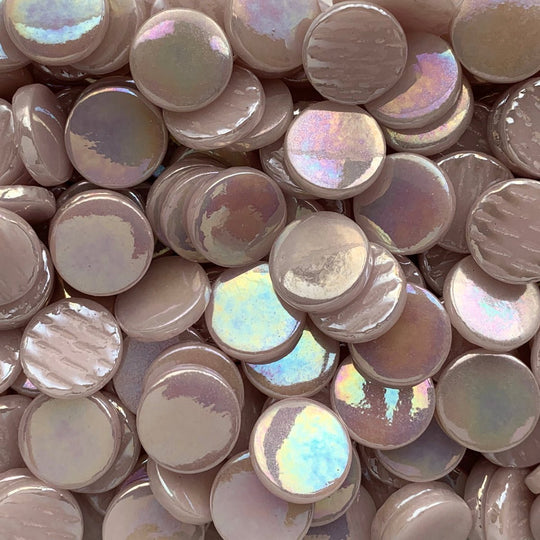 Glas-Pastillen Perle 18mm  Hellrosa 