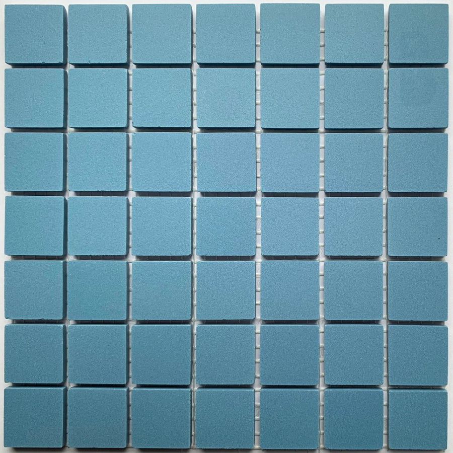 Winckelmans Bleu Foncé – matte mozaïektegels van 20x20 mm op gaas
