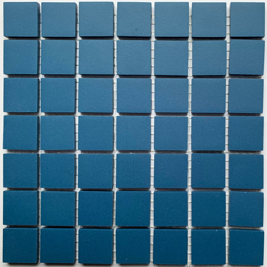 Winckelmans Bleu Nuit – matte mozaïektegels van 20x20 mm op gaas