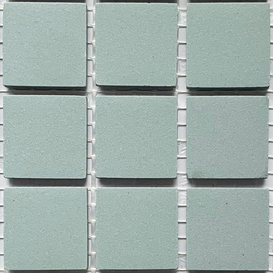 Winckelmans Bleu Pale – matte mozaïektegels van 20x20 mm op gaas