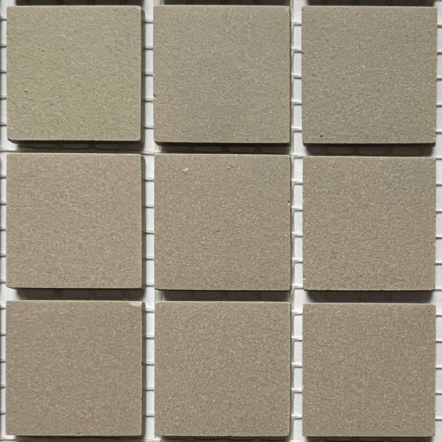 Winckelmans Gris – matte mozaïektegels van 20x20 mm op gaas