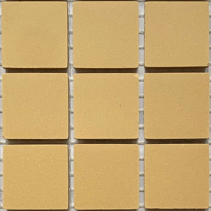 Winckelmans Jaune – matte mozaïektegels van 20x20 mm op gaas