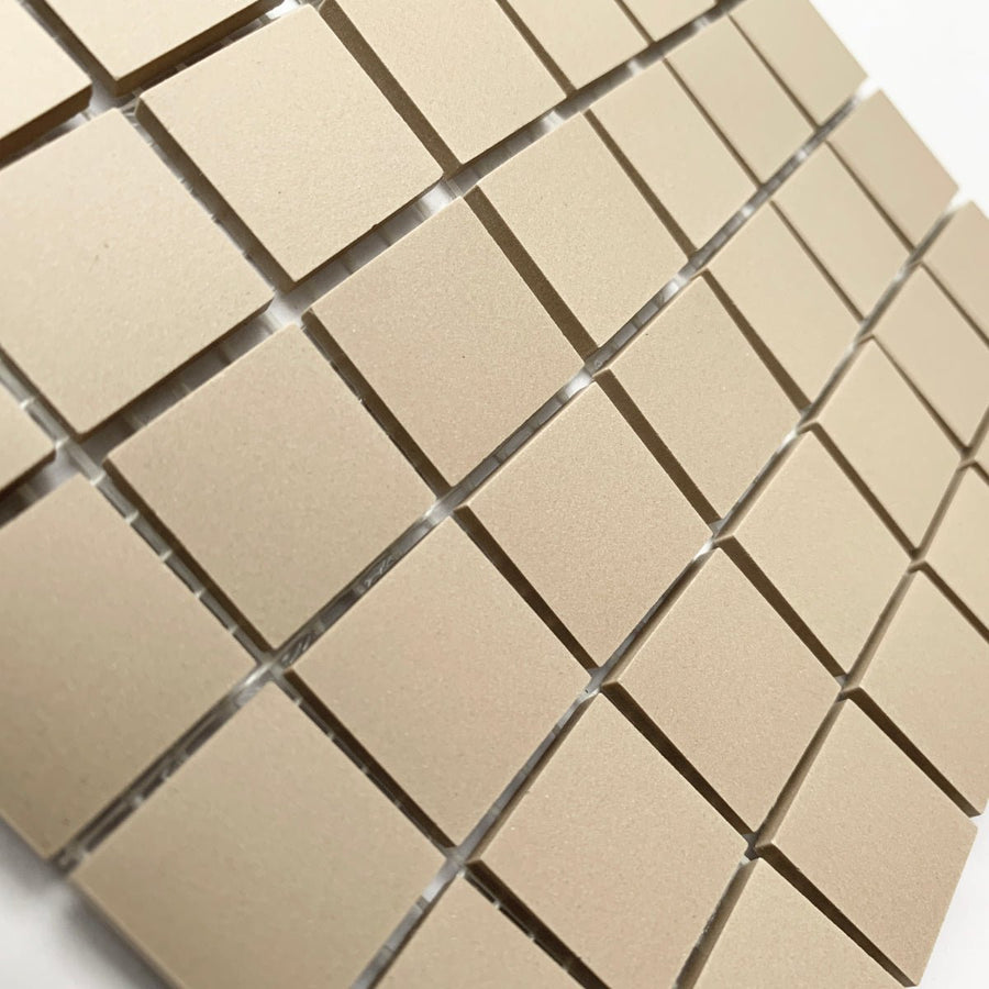 Winckelmans Linen – matte mozaïektegels van 20x20 mm op gaas