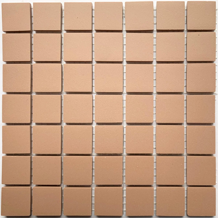 Winckelmans Vieux Rose – matt 20x20 mm mosaic tiles on mesh